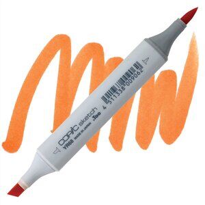 copic sketch marker yr68, orange